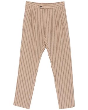 MC2 Saint Barth Striped Trousers - Natural