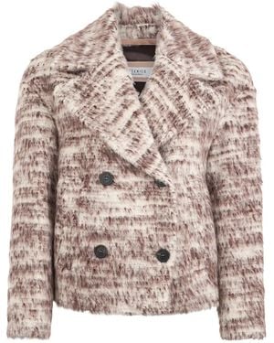 Peserico Structured Double-Breasted Blazer - Pink