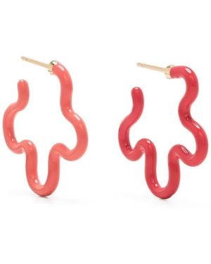 Bea Bongiasca Flower Power Creolen - Rot