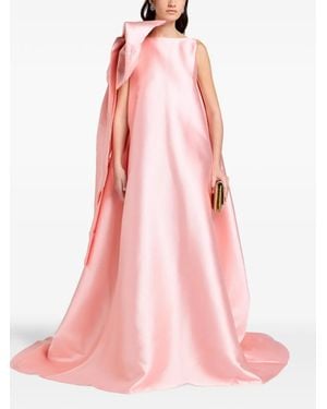 Marques'Almeida Bow-Detail Maxi Dress - Pink