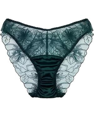 Fleur Of England Eva Slip Met Bloemenkant - Blauw