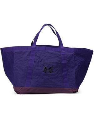 Needles Butterfly-Print Tote Bag - Blue
