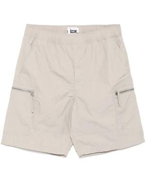 Izzue Drawstring Cargo Shorts - Natural