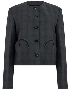 Blazé Milano Shamo Smiley Pockets Bolero - Black