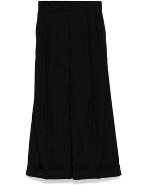 Yohji Yamamoto Wool Trousers - Black