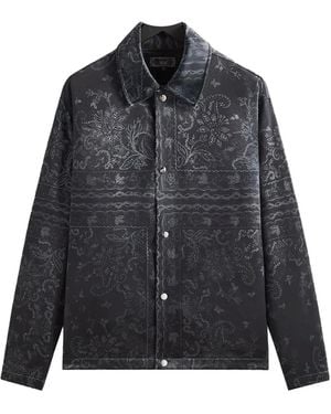 Kith Panelled Bandana Overshirt - Black