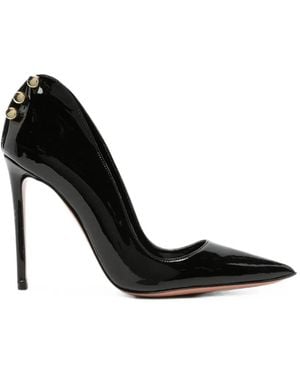 HARDOT Supreme Ass Stud-Embellished Patent Leather Pumps - Black