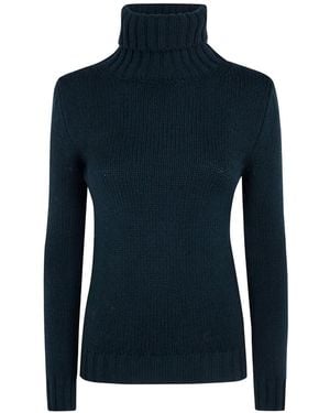 Base London Ribbed-Knit Jumper - Blue