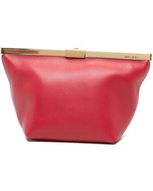 Jimmy Choo Pochette Ganache En Cuir - Pink