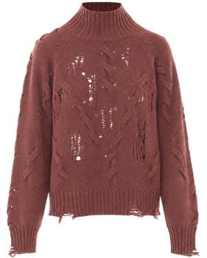 Aniye By Tina Cable-Knit Sweater - Red