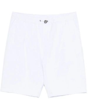 KIRED Pleated Drawstring Shorts - White