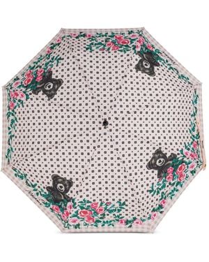 Moschino Regenschirm Mit Teddy-Print - Grau