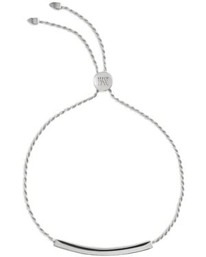 Monica Vinader Bracciale Linear Pave Con Diamanti - Metallizzato