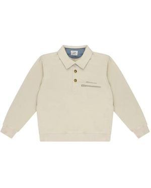 Aimé Leon Dore Stadium Fleece Polo Shirt - White
