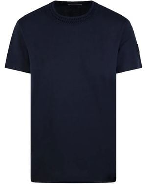 Moncler Knitted Crewneck T-Shirt - Blue