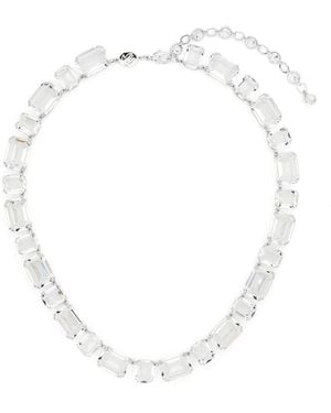 Swarovski Matrix Tennis Necklace - White