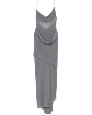 Christopher Esber Cowl-Neck Draped Dress - Grey