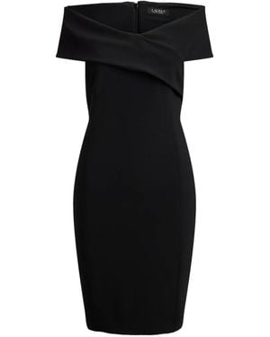 Ralph Lauren Robe Mi-Longue À Épaules Dénudées - Black