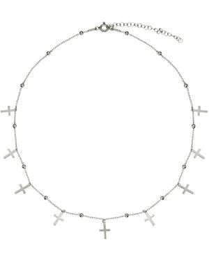 Elle Macpherson Cross Star Pendant Necklace - White