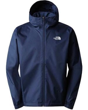 The North Face Logo-Print Hooded Jacket - Blue