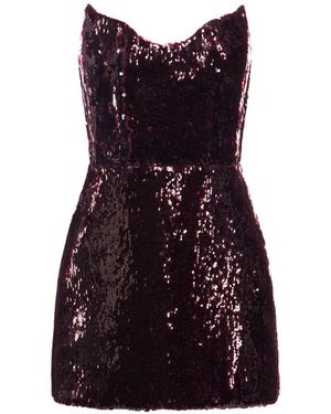 ARAFTU Vestido Con Lentejuelas - Morado
