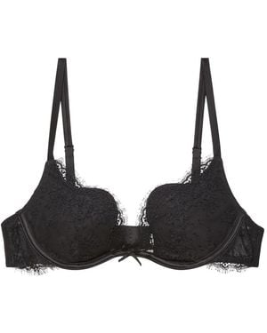 Fleur du Mal Lace Underwired Bra - Black
