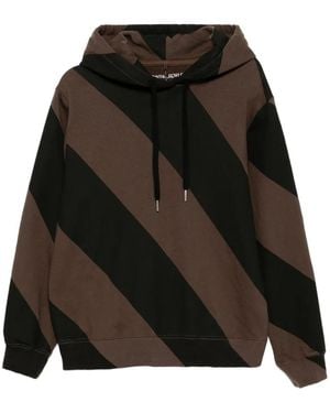 Cynthia Rowley Gestreifter Drew Hoodie - Schwarz