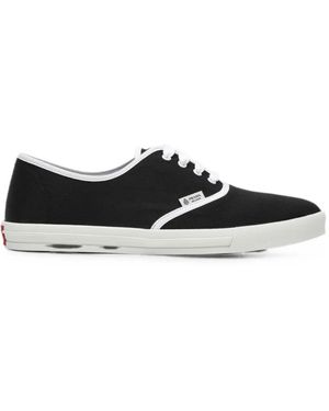 Prada Contrast-Trim Lace-Up Trainers - White