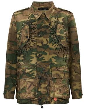 DSquared² Jack Met Camouflageprint - Groen