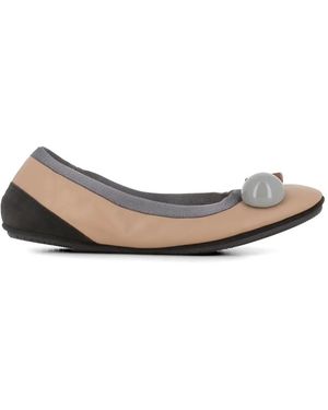 Dove Nuotano Gli Squali Becky Ballet Flats - White