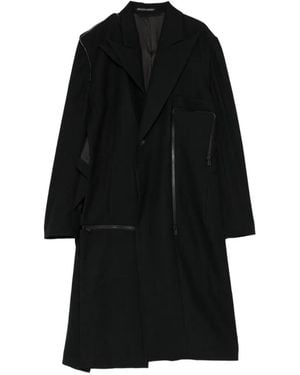 Yohji Yamamoto Saxony Coat - Black