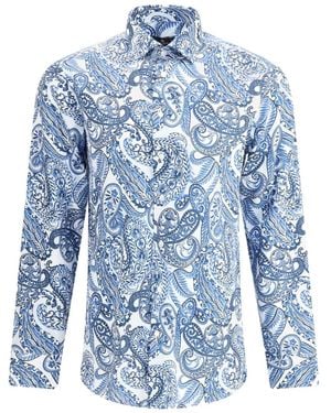 Etro Paisley-Print Shirt - Blue