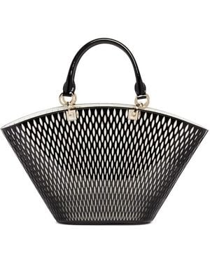 Tom Ford Laser-Cut Patent-Leather Tote Bag - Black