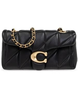 COACH キルティング ショルダーバッグ - ブラック