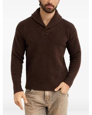 Polo Ralph Lauren Shawl-Collar Wool Sweater - Brown