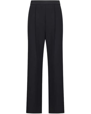 Max Mara Broek Met Geplooide Voorkant - Blauw