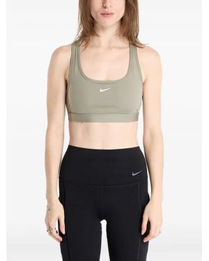 Nike Swoosh Racerback Sports Bra - Blue