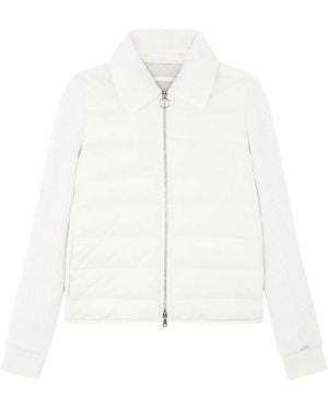 Paul & Shark Hybrid Zip-Up Blouson - White