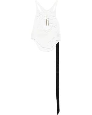 Rick Owens クロップド タンクトップ - ホワイト