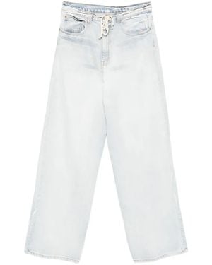 RIVINGTON roi Rebis Bleached drawstring jeans - Weiß