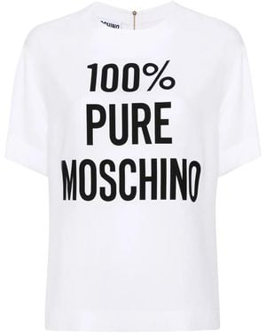 Moschino スローガン Tシャツ - ホワイト