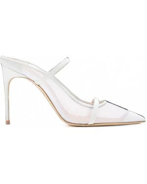 Malone Souliers Aurora Mesh-Panelled Mules - White