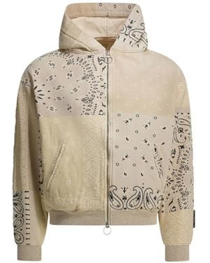 Kapital Bandana-Pattern Bomber Jacket - Natural