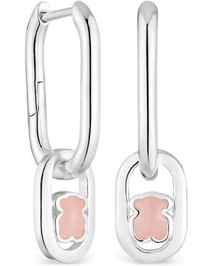 Tous Cutout Motif Earrings - White