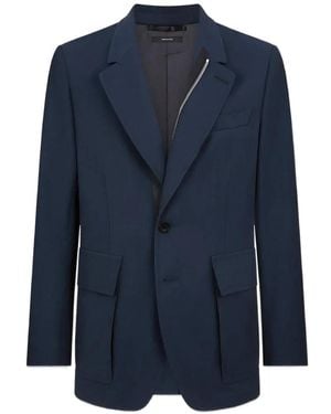 Tom Ford Twill Sartorial Blazer With Zip - Blue