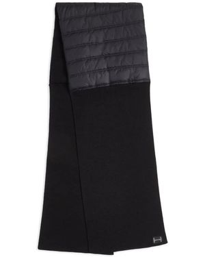 Hogan Quilted Knit Scarf - Black