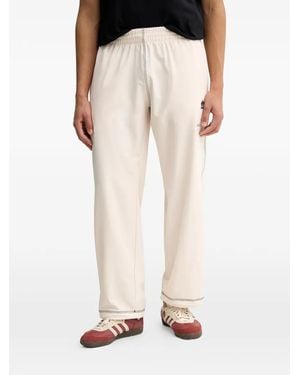 adidas Logo-Embroidered Track Trousers - Natural