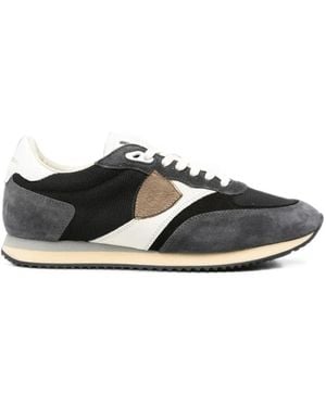 Philippe Model Logo-Patch Panelled Trainers - White
