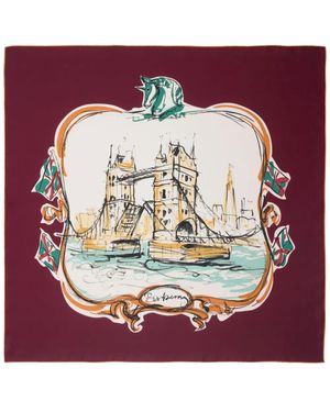 Burberry Fular Tower Bridge - Rojo
