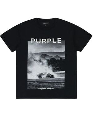 Purple Brand T-Shirt Inside Out - Noir
